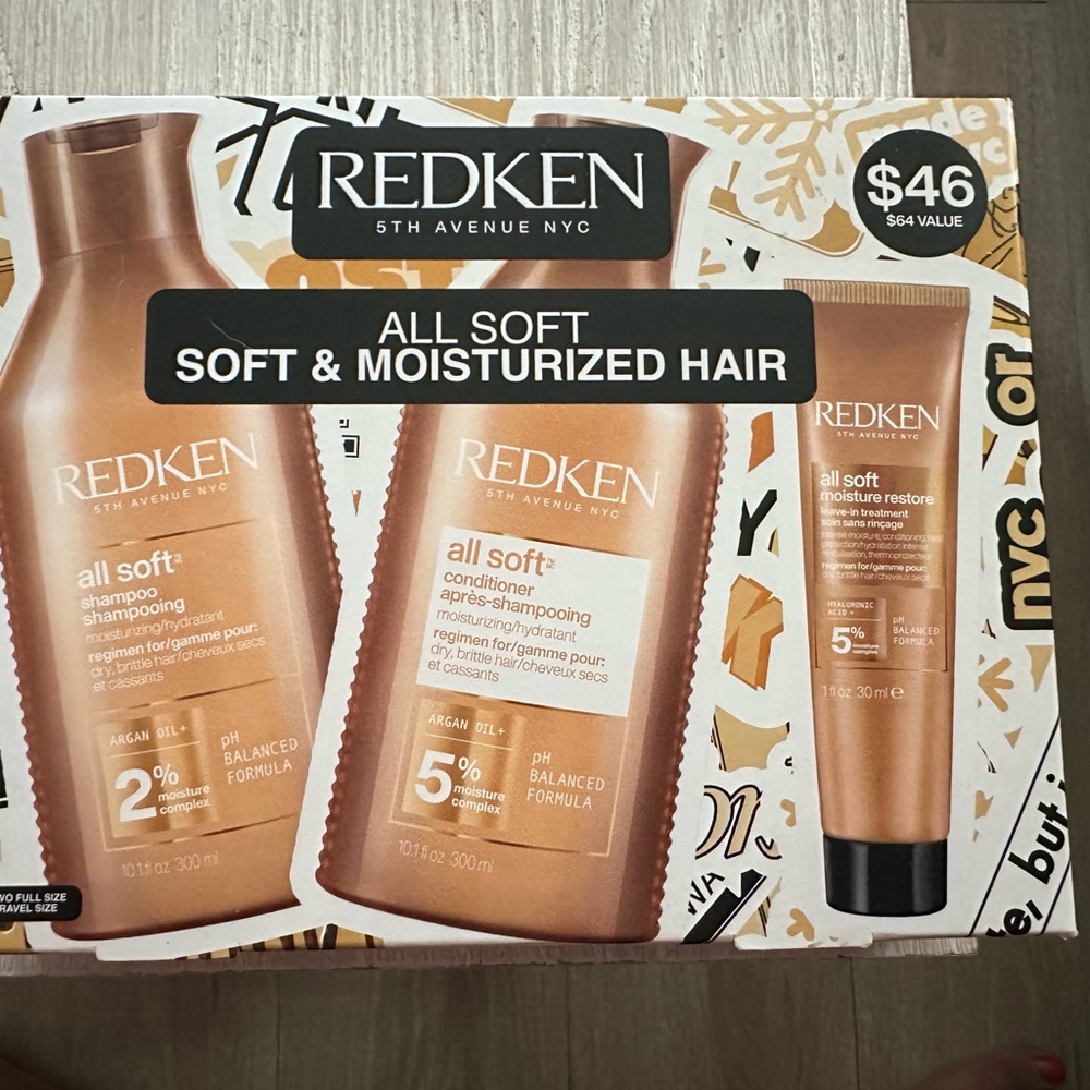 Redken All Soft Hair Care Set - Gold